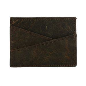 Myra Bag Rustique Credit-Card Holder / Leather / Dark Brown